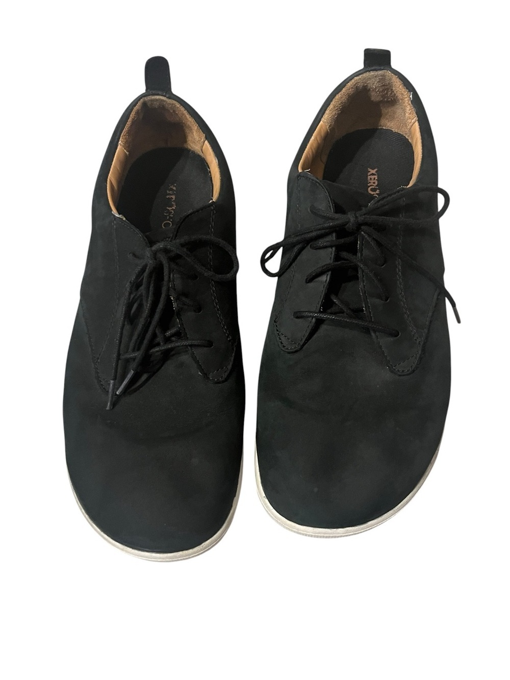 Xero Shoes Glenn Barefoot Minimalist Dress Sneakers Men's Black Leather Sz 14 - Picture 2 of 8